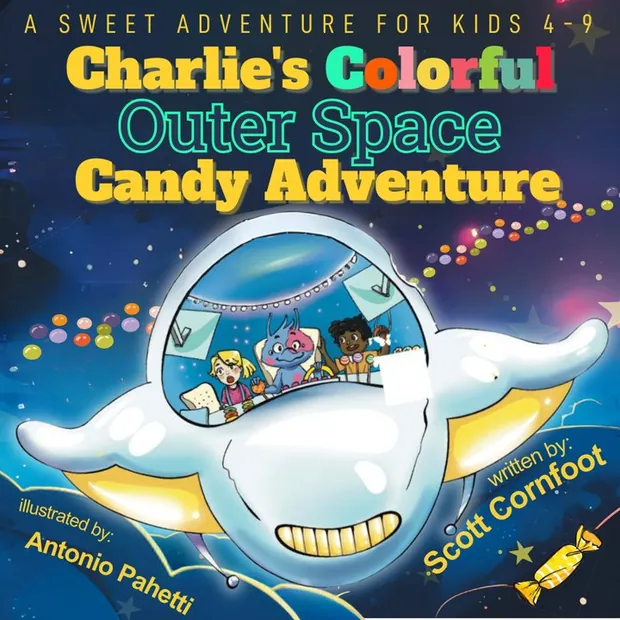 Charlie's Colorful Outer Space Candy Adventure book cover